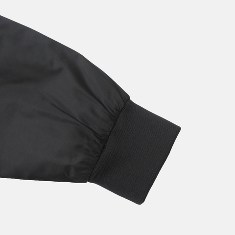 VANS范斯2025女子RIROO CROPPED BASEBALL JACKET薄棉服VN000TRZBLK