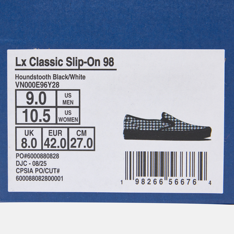 VANS范斯2025中性LX Classic Slip-On 98CLVN000E96Y28