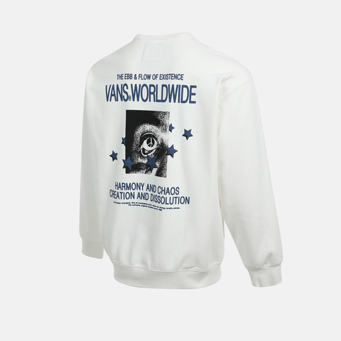 VANS范斯2025男子STAR EYE CREW针织无帽卫衣VN000QRMFS8