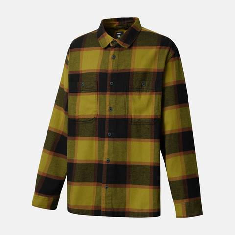 VANS范斯2025男子Larkspur Plaid Flannel梭织长袖衬衫VN000P7ZF0H