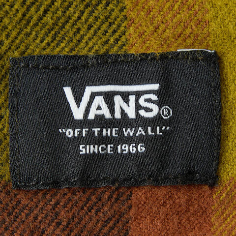 VANS范斯2025男子Larkspur Plaid Flannel梭织长袖衬衫VN000P7ZF0H