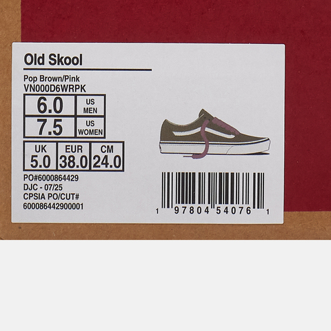 VANS范斯2025中性Old SkoolCLVN000D6WRPK