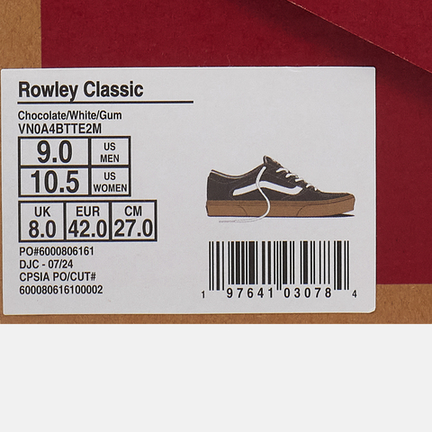 VANS范斯2025中性UA Rowley ClassicCLVN0A4BTTE2M