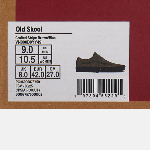 VANS范斯2025中性Old SkoolCLVN000D9YY49