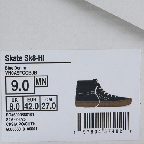 VANS范斯2025中性Skate SK8-HiCLVN0A5FCCBJB