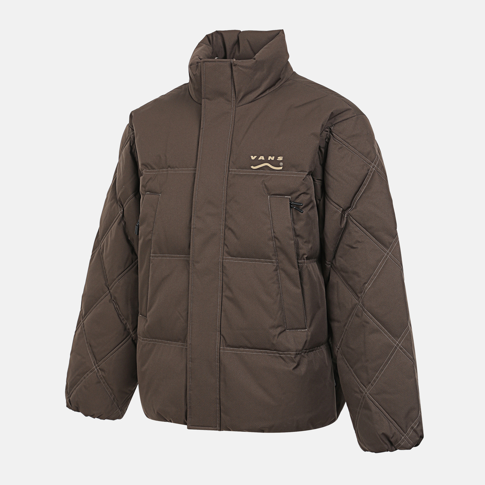 VANS范斯2025男子HYBRID QUILTING PUFFER薄羽绒服-短VN000QTREMP