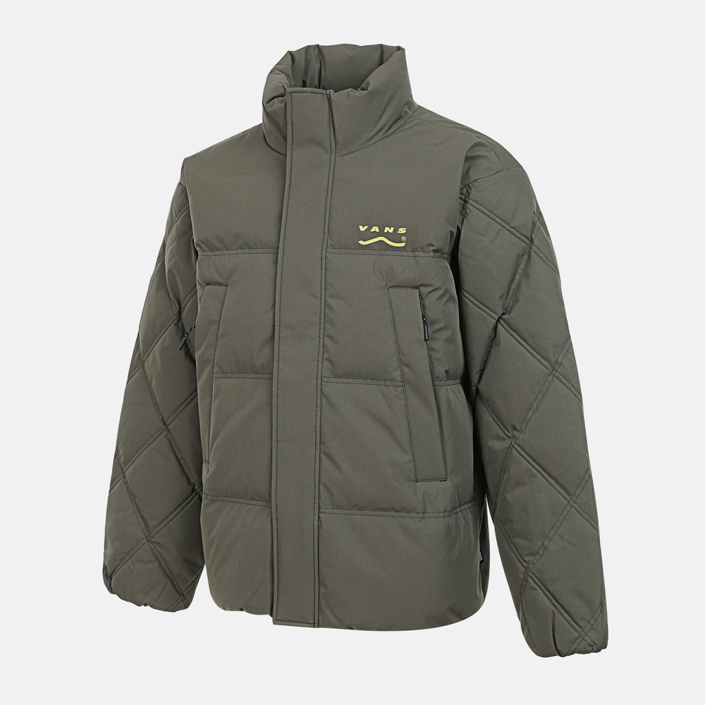 VANS范斯2025男子HYBRID QUILTING PUFFER薄羽绒服-短VN000QTRKCZ