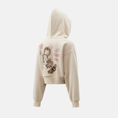 VANS范斯2025女子BOARD CROPPED HOODIE针织连帽卫衣VN000SPK2N1