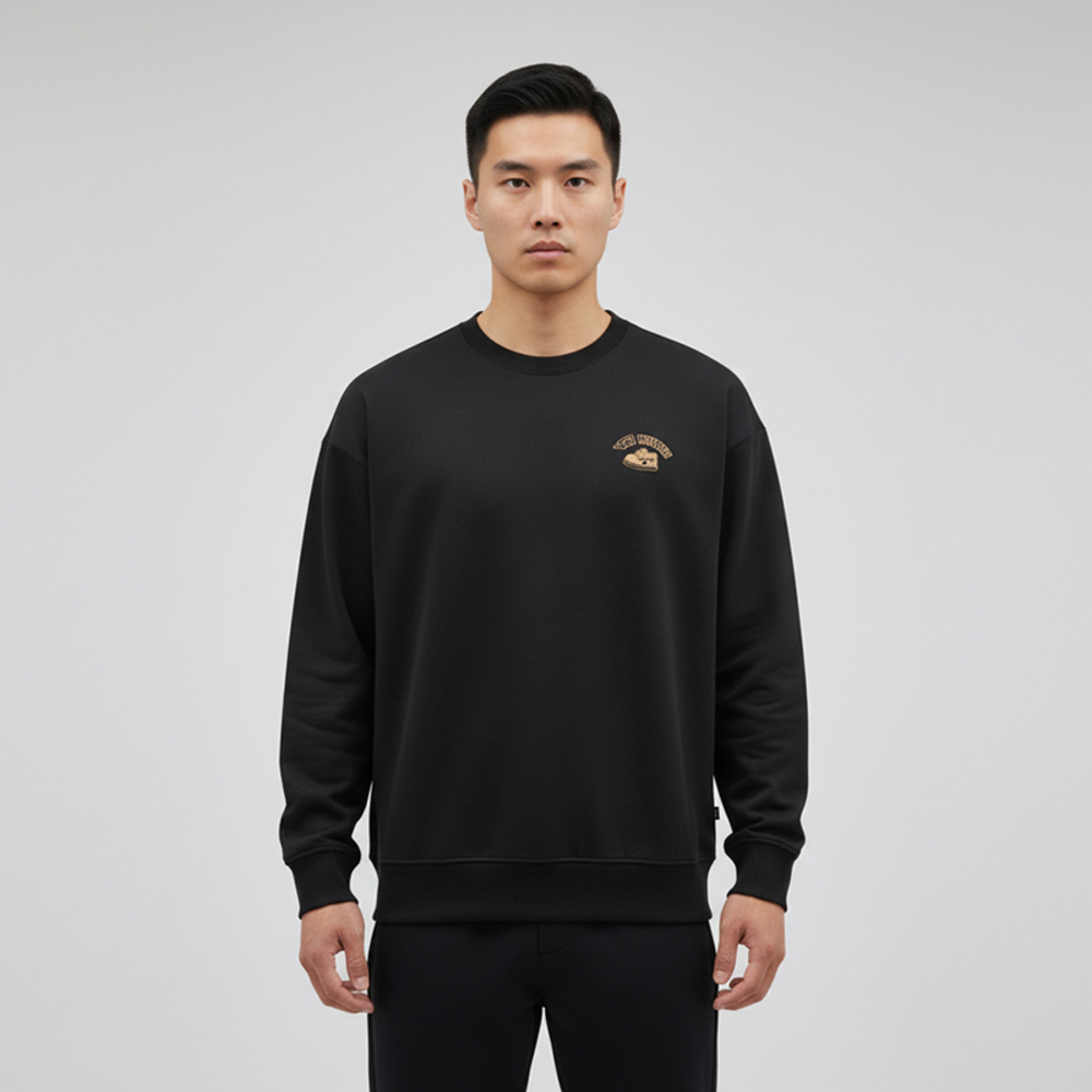 VANS范斯2025男子SNOWBOARD GFX GREW针织无帽卫衣VN000SPFBLK