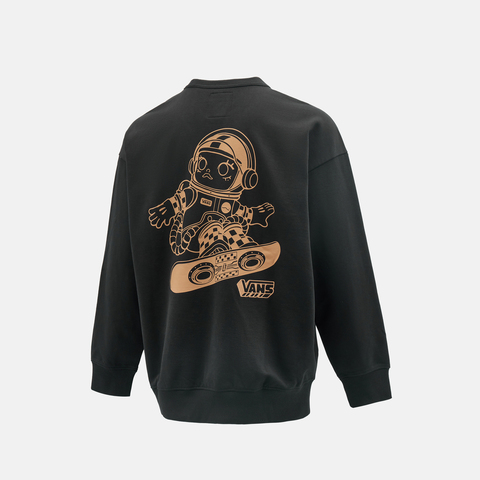 VANS范斯2025男子SNOWBOARD GFX GREW针织无帽卫衣VN000SPFBLK