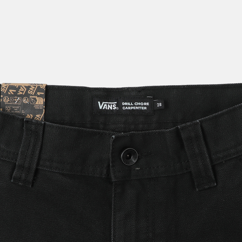 VANS范斯2025男子Drill Chore Carpenter Loose Vintage Wash Pant梭织长裤VN000PJ3BLK