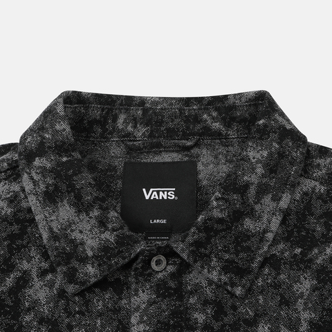 VANS范斯2025男子JACQUARD DENIM SHIRT梭织长袖衬衫VN000QNHFAG