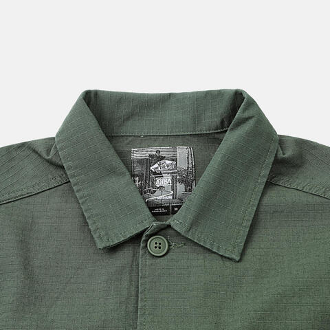 VANS范斯2025男子Skate Atiba Haze Military Overshirt梭织长袖衬衫VN000R38EN6
