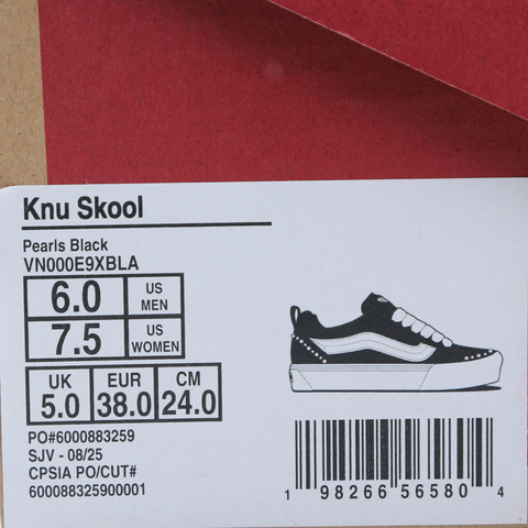 VANS范斯2025中性Knu SkoolCLVN000E9XBLA
