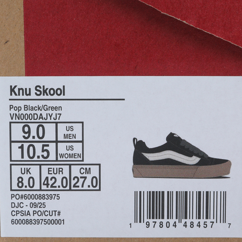 VANS范斯2025中性Knu SkoolCLVN000DAJYJ7