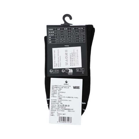 VANS范斯2026中性Peek-A-Check Half Crew其他袜VN000QBKBLK