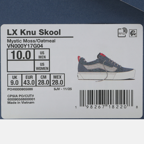 VANS范斯2026中性LX Knu SkoolCLVN000Y17G04