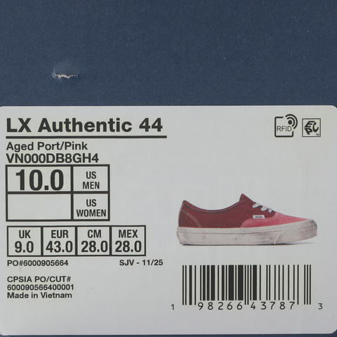 VANS范斯2026中性LX Authentic 44CLVN000DB8GH4