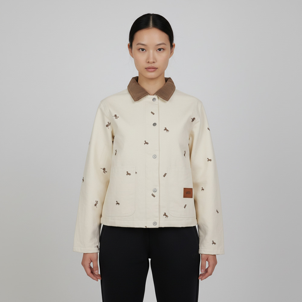 VANS范斯2026女子HORSE CNY W CHORE JKT梭织无帽外套VN000THDGMI