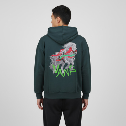 VANS范斯2026男子HORSE CNY ZIP HOODIE针织连帽卫衣VN000TJ0FRJ