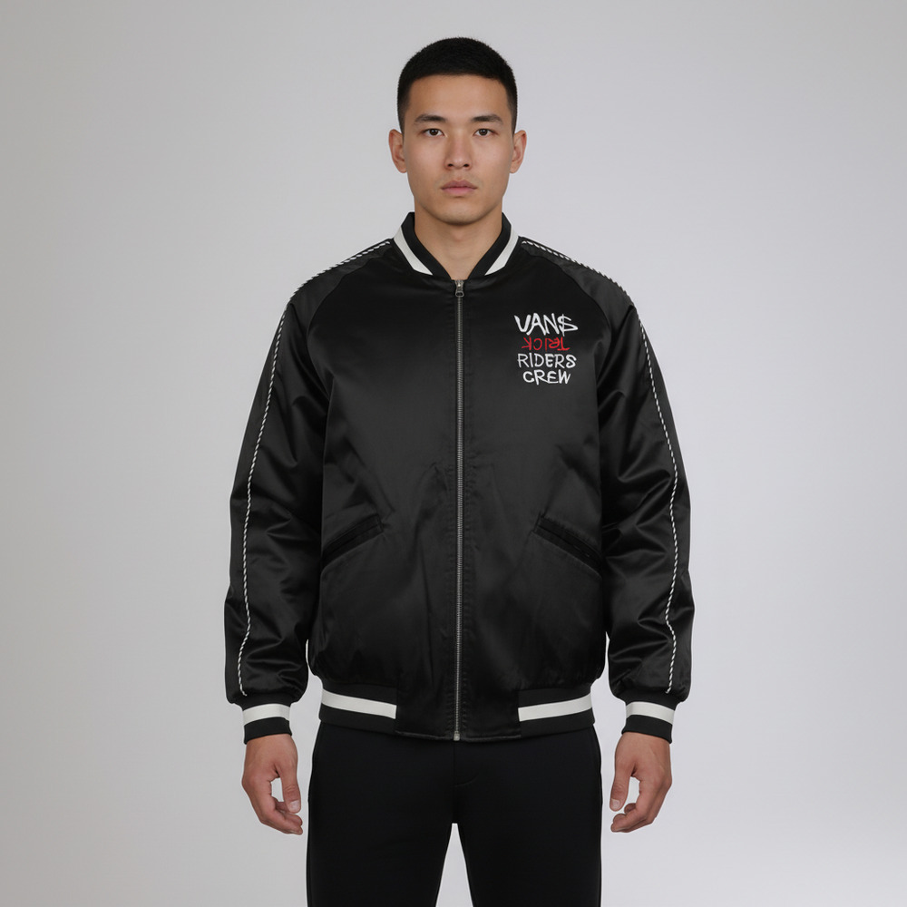 VANS范斯2026男子CNY SOUVENIR JACKET梭织无帽外套VN000THSBLK