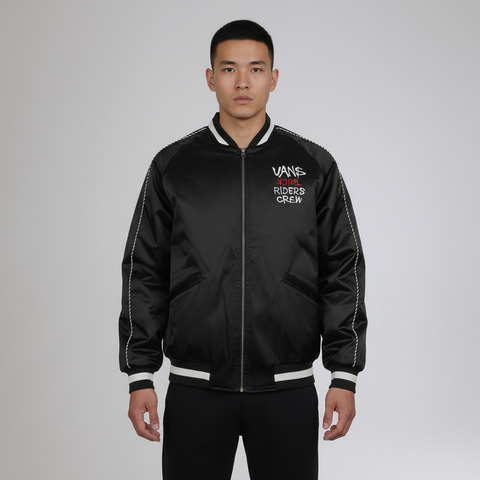 VANS范斯2026男子CNY SOUVENIR JACKET梭织无帽外套VN000THSBLK