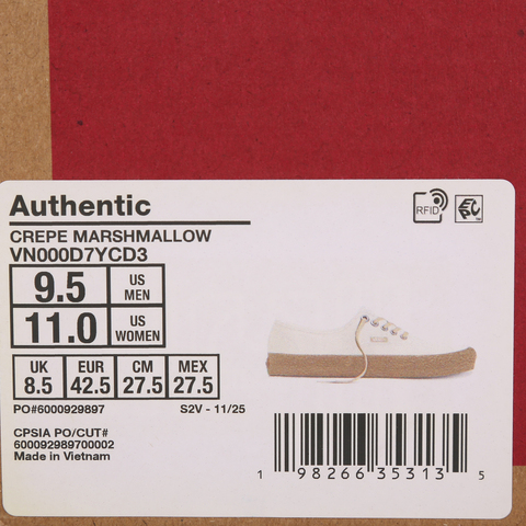 VANS范斯2026中性AuthenticCLVN000D7YCD3