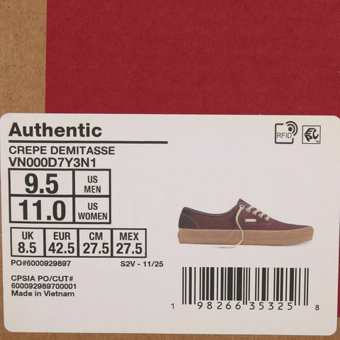 VANS范斯2026中性AuthenticCLVN000D7Y3N1