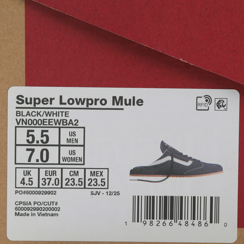 VANS范斯2026中性Super Lowpro MuleCLVN000EEWBA2