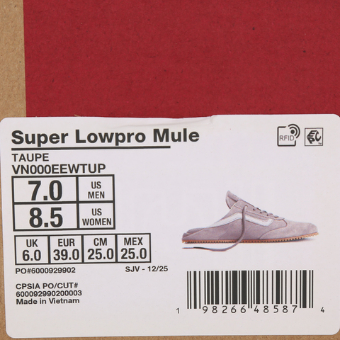 VANS范斯2026中性Super Lowpro MuleCLVN000EEWTUP