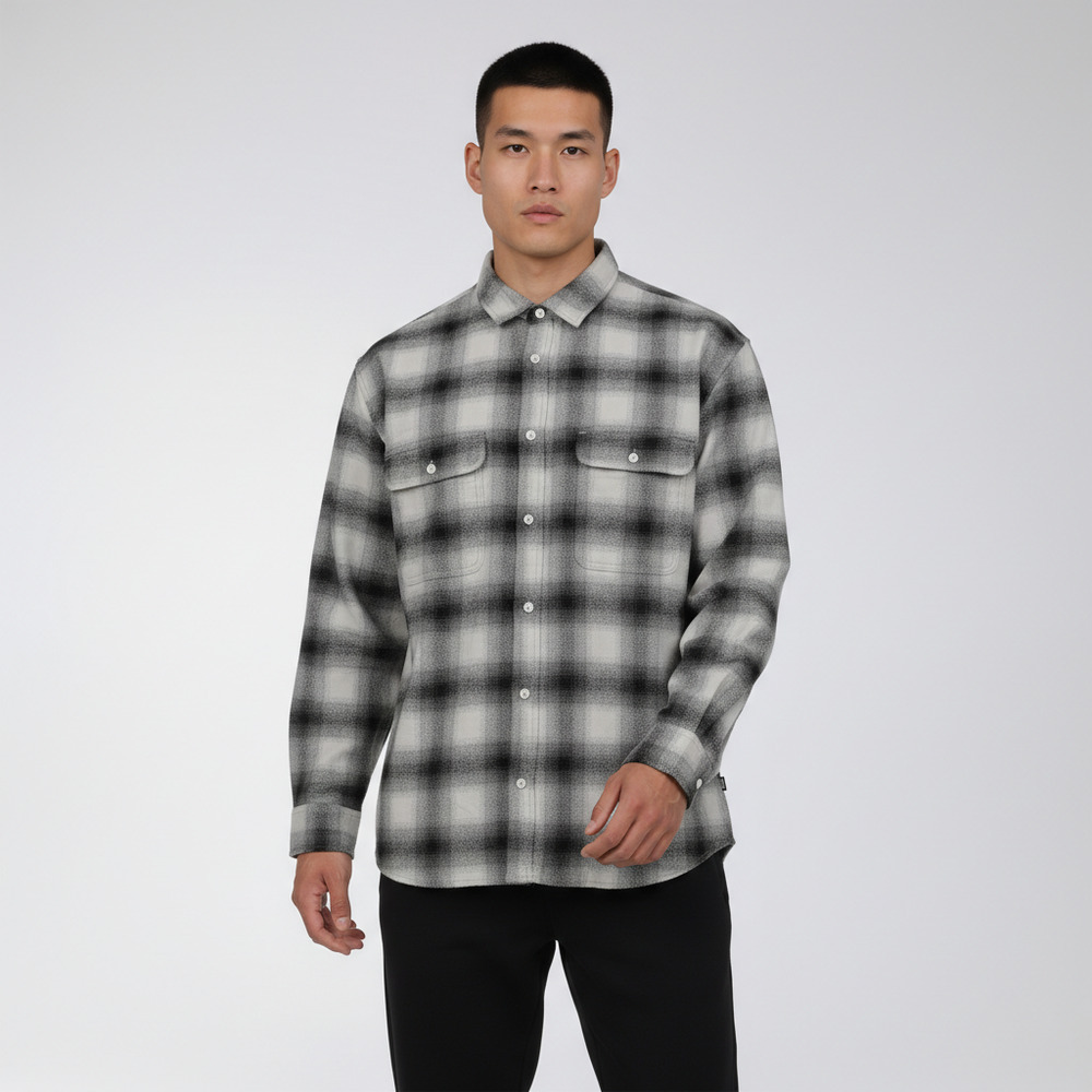 VANS范斯2026男子Lawson Plaid Flannel Shirt梭织长袖衬衫VN000TAJKIG