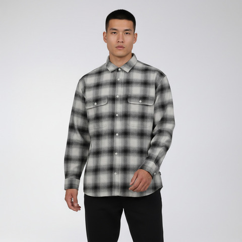 VANS范斯2026男子Lawson Plaid Flannel Shirt梭织长袖衬衫VN000TAJKIG