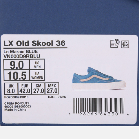 VANS范斯2026中性LX Old Skool 36CLVN000D9RBLU